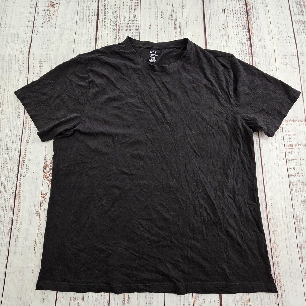 H&M Essentials No 7 Black Short Sleeve T-Shirt Men's 2XL